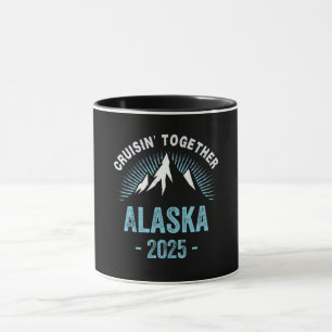 Mug Croisière en Alaska 2025 Famille Amis Voyage Vacan