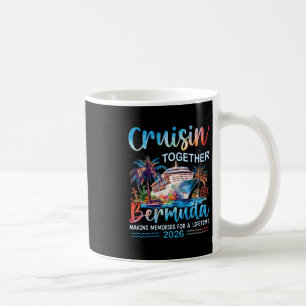 Mug Croisière ensemble aux Bermudes 2026 Vacances en f