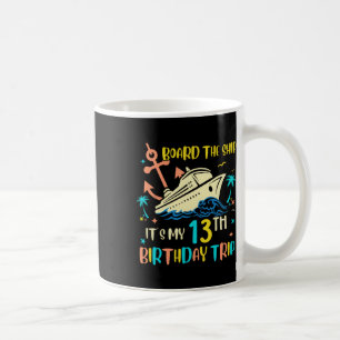Mug Croisière pour 13 ans drôle de vacances nautiques