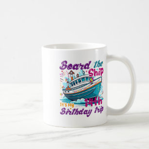 Mug Croisière pour 14 ans, vacances sur un bateau de 1