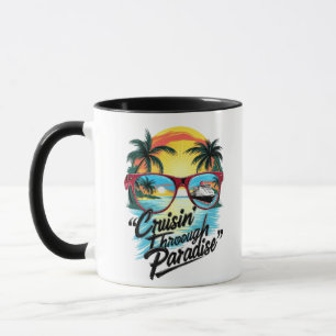 Mug Croisine" à travers le paradis : Vibes d'évasion t