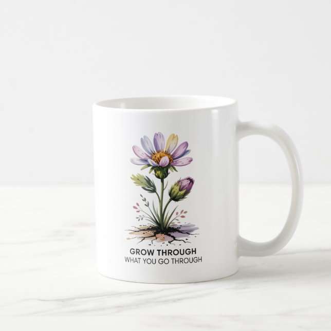 Mug Croissance À Travers Ce Que Vous Allez Par L'Inspi (Droite)