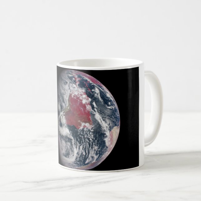 Mug Croissance plante Sur La Planète Terre. (Devant droit)