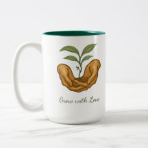 Mug Croissance Printanière - Jour de la Terre, Pla