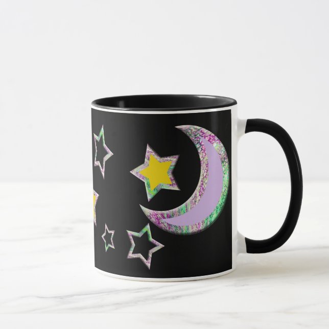 Mug Croissant de lune et étoiles (Droite)