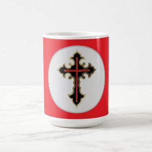 Mug Croix chrétienne dorée