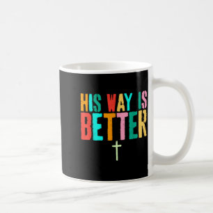 Mug Croix Chrétienne Minimale Vintage Sa Voie Est Meil