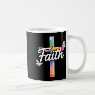 Mug Croix d'Aith avec papillons chrétien