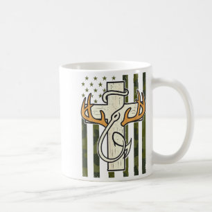 Mug Croix de bois de cerf Crochet de pêche Caméléon Dr