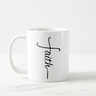 Mug Croix de foi chrétienne Noir