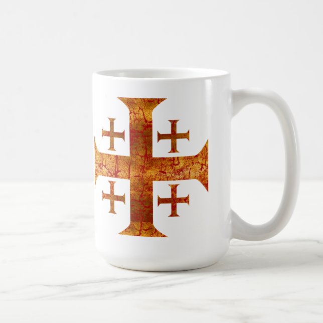 Mug Croix de Jérusalem, affligée (Droite)