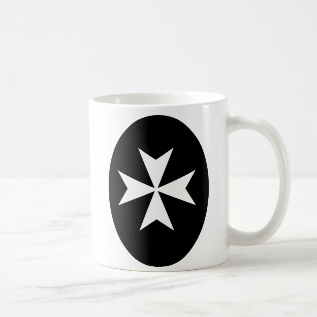 Mug Croix de Malte blanche (Droite)