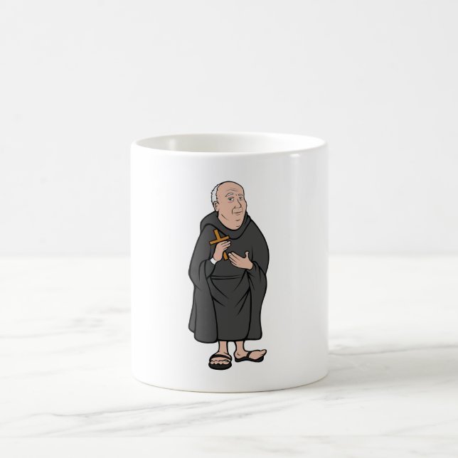 Mug Croix de Monk dans Robe Médiévale Religieux (Centre)
