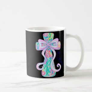 Mug Croix de Pâques chrétienne Fleurie Religieuse Ress