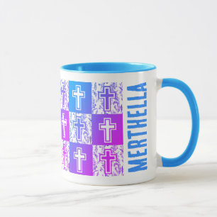 Mug Croix de Pâques chrétienne personnalisée
