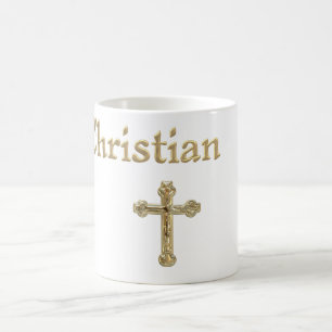 Mug Croix d'or chrétienne