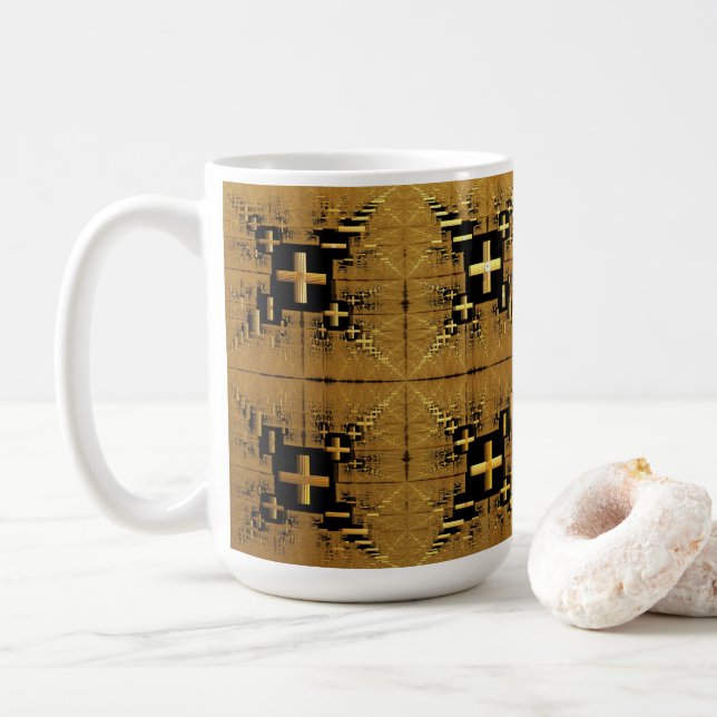 Mug Croix d'or fractée (Avec donut)