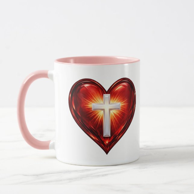 Mug Croix et Cœur (Gauche)