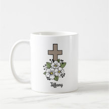 Croix et fleurs personnalisées