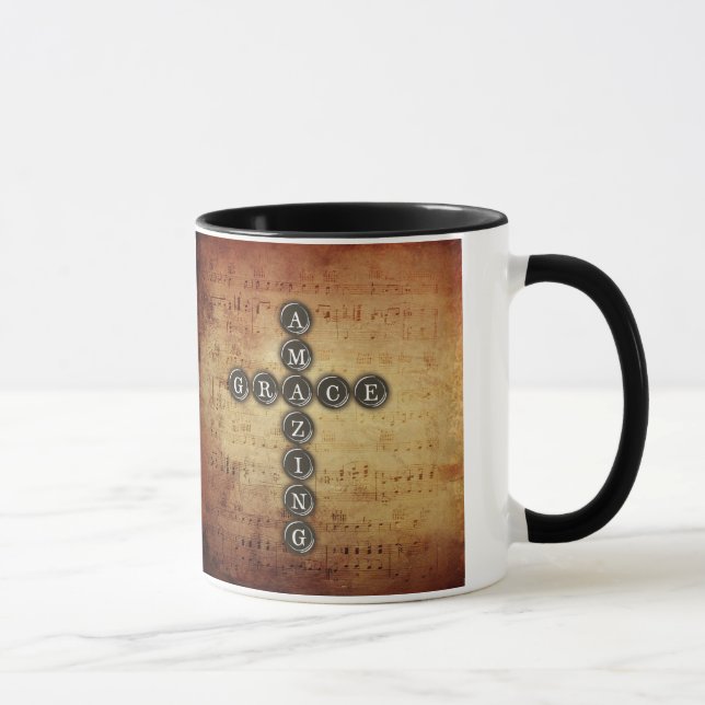 Mug Croix extraordinaire de grâce sur la feuille de (Droite)