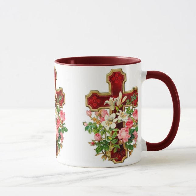 Mug Croix florale (Droite)