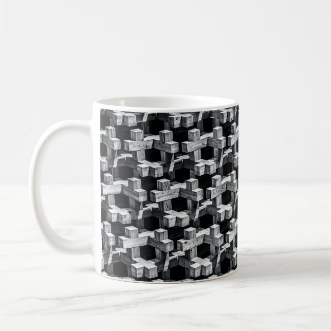 Mug Croix grise et noire (Gauche)