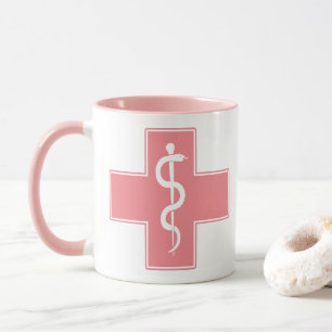 Mug Croix infirmière avec couleurs personnalisées