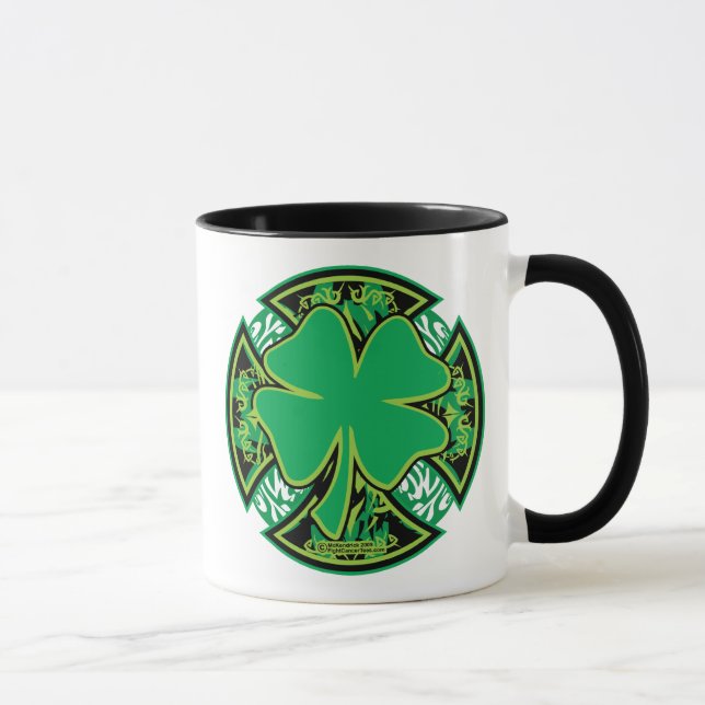 Mug Croix irlandaise de shamrock (Droite)