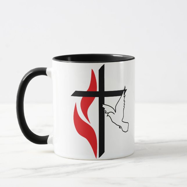 Mug Croix méthodiste et colombe (Gauche)