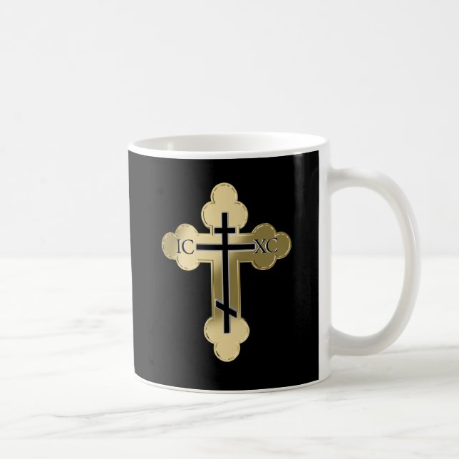 Mug Croix orthodoxe chrétienne (Droite)