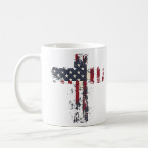 Mug Croix patriotique américaine