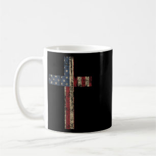 Mug Croix patriotique - Foi du drapeau américain en no