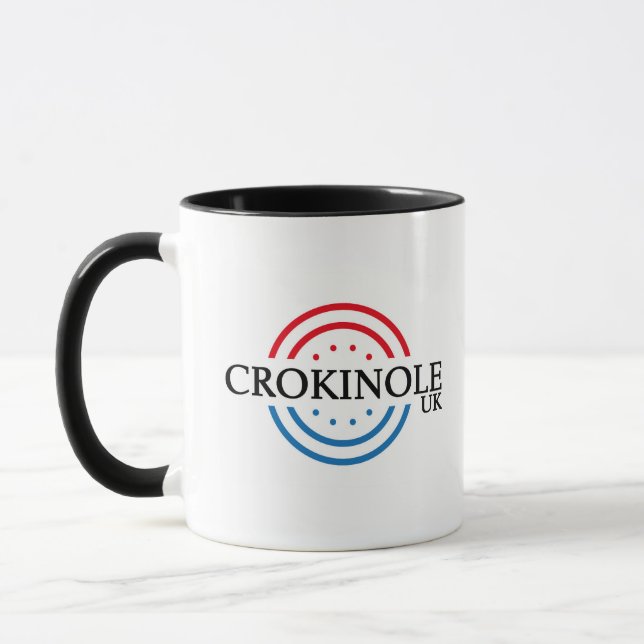 Mug Crokinole UK Logo de musique classique (Gauche)
