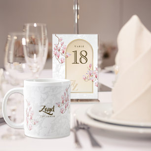 Mug Croom personnalisé – Mariage Floral Magnolia
