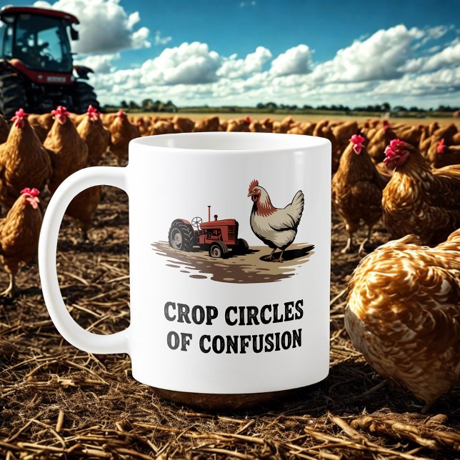 Mug Crop Circles of Confusion | Rural Life Humor (Créateur téléchargé)