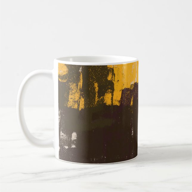 Mug Croquis artistique créatif, texture colorée. (Gauche)