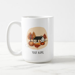 Mug Croquis d'automne personnalisé