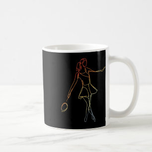 Mug Croquis de joueuse de badminton Jeu de navette pou