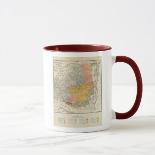 Mug Croquis d'enquête d'Adirondack - carte de
