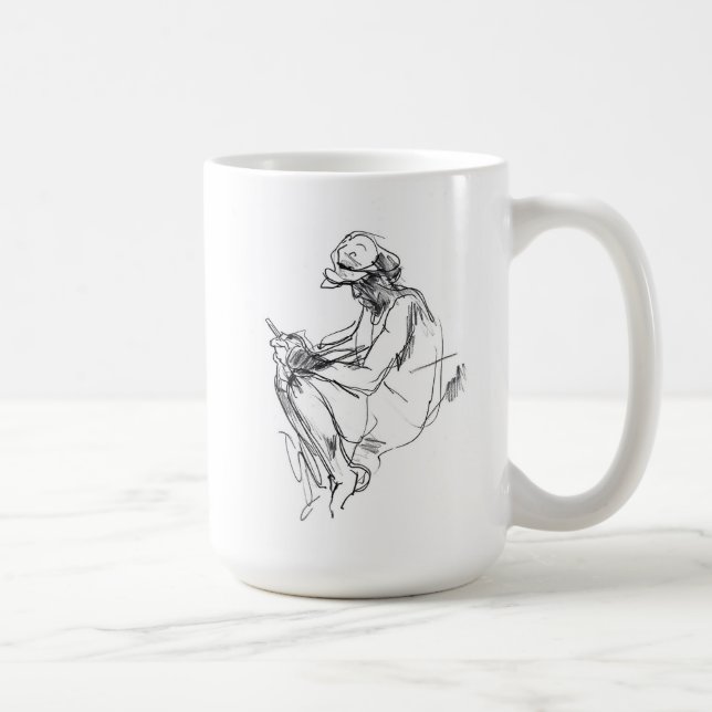 Mug Croquis des toxicomanes Abstraits (Droite)
