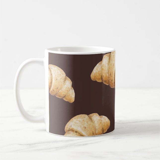 Mug Croquis : desserts, pâtisseries en motif. (Gauche)