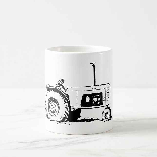 Mug Croquis du tracteur (Créateur téléchargé)