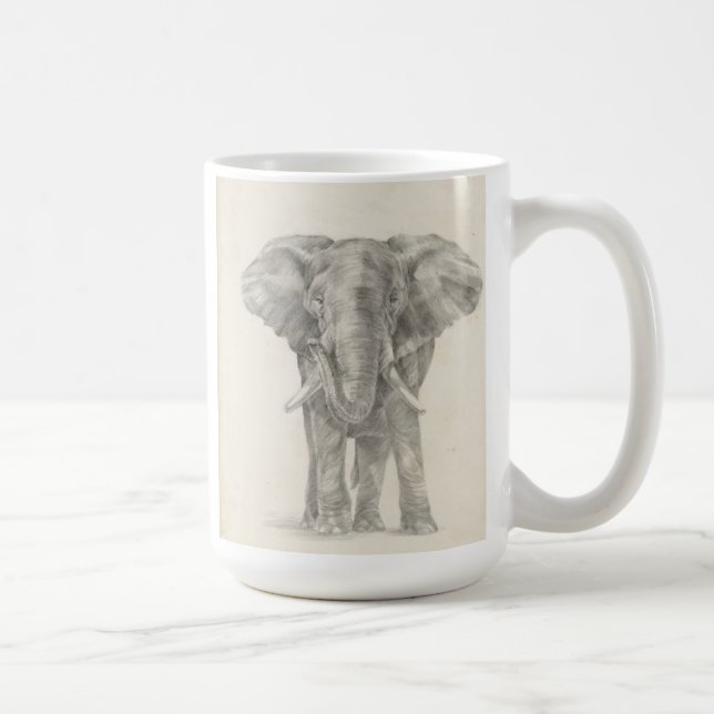 Mug Croquis éléphant (Droite)