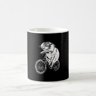 Mug Croquis mignon Bicyclette de porc Guinée Cute Or