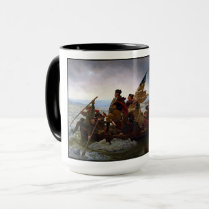Mug Crossing Delaware 1776 : Général George Washington