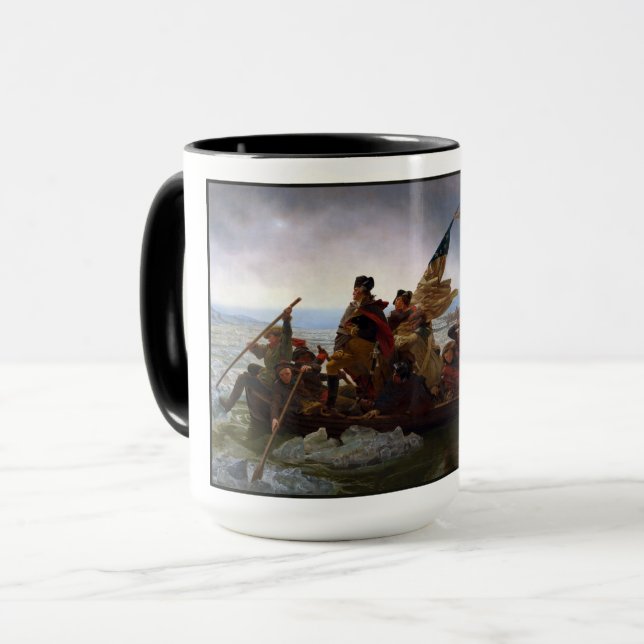 Mug Crossing Delaware 1776 : Général George Washington (Devant gauche)