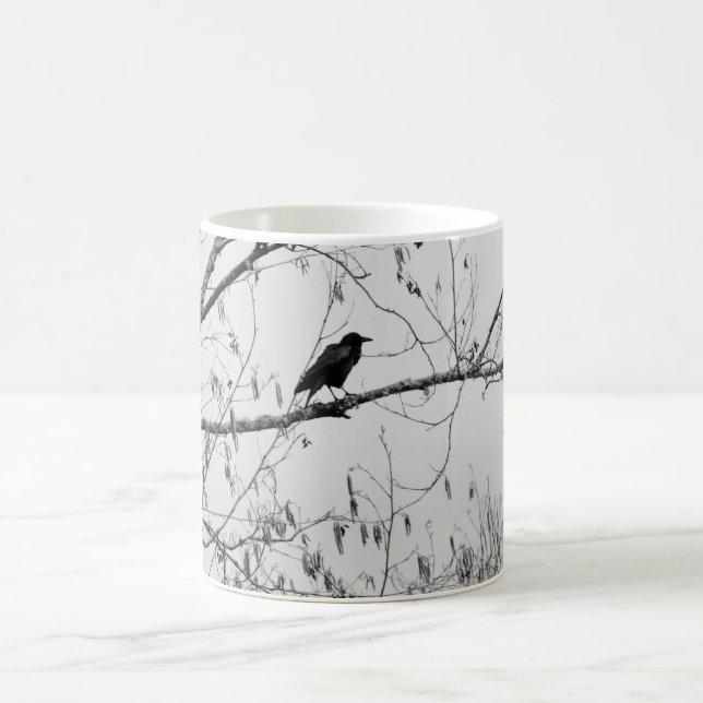 Mug Crow dans un Birch Tree (Centre)