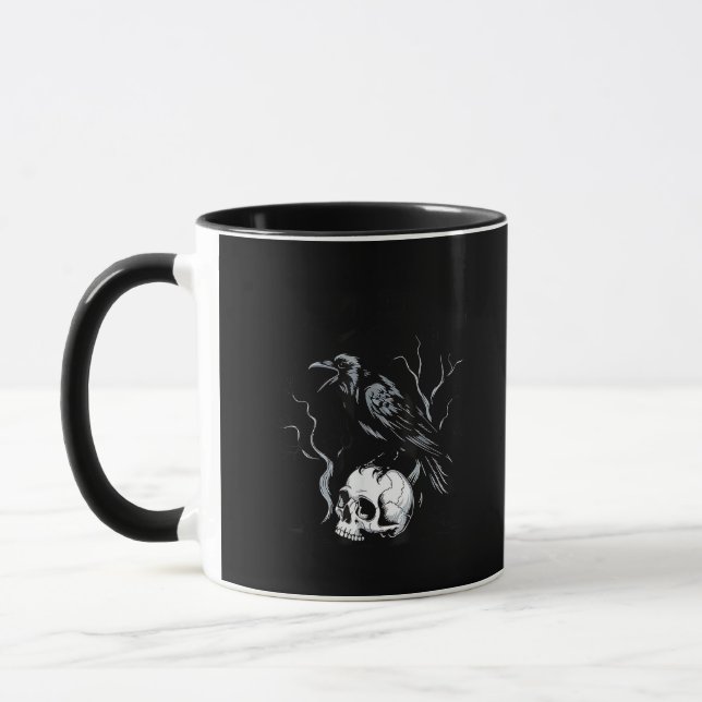 Mug Crow F-Caw-F Funny Bird Saying Humor Meme Desin (Gauche)