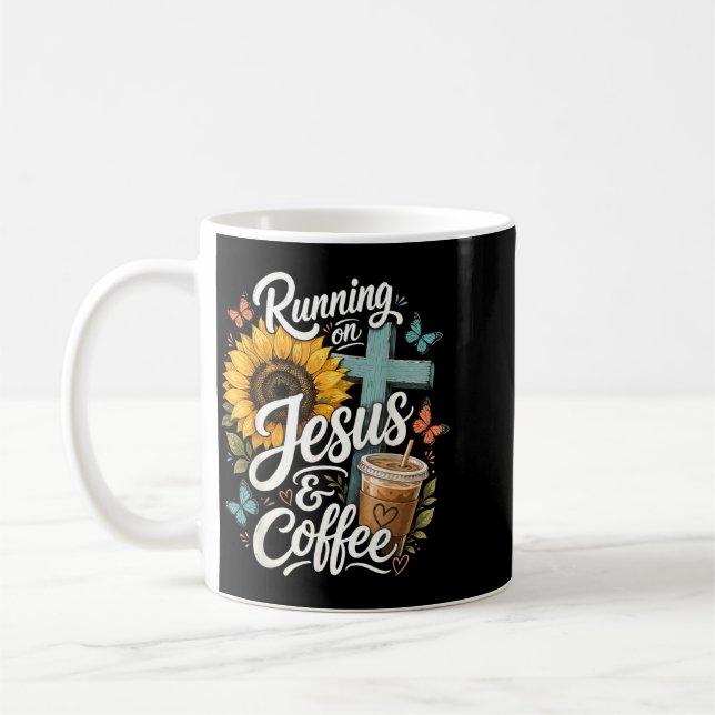 Mug Croyant Jésus Café Foi Chrétienne (Gauche)