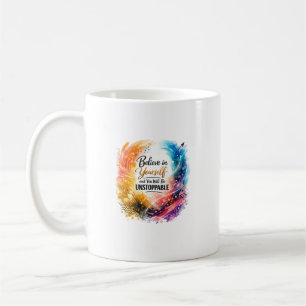 Mug Croyez en Vous-Même Art Abstrait Inarrêtable